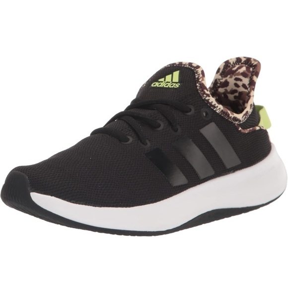 adidas Shoes - Adidas Cloudfoam Pure Women’s Sneakers Black/Pulse Lime IG3150 Running Shoes.